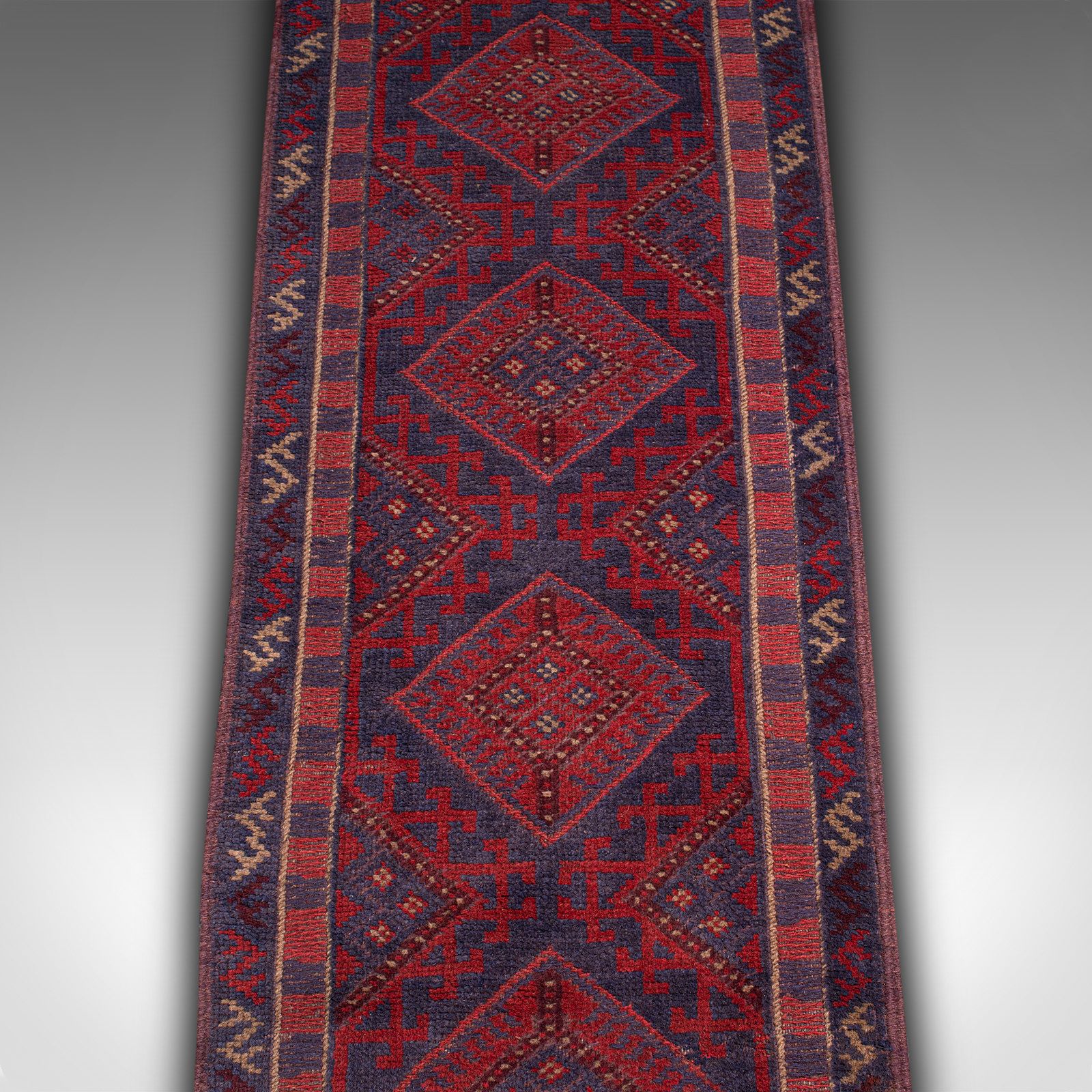 Long Vintage Meshwani Hallway Runner, Caucasian, Rug, Hall Carpet, Circa 1960 photo furniture