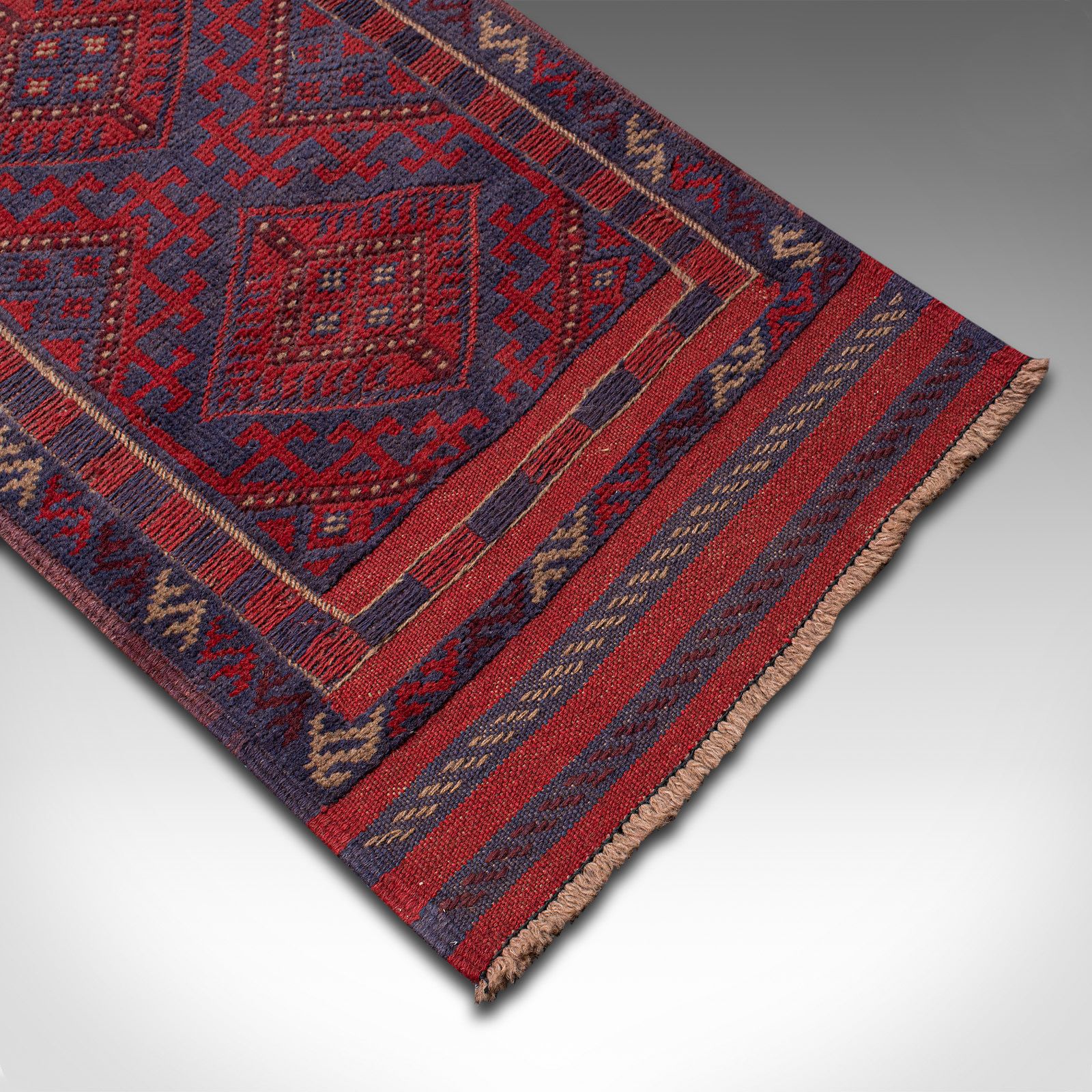 photo furniture Long Vintage Meshwani Hallway Runner, Caucasian, Rug, Hall Carpet, Circa 1960