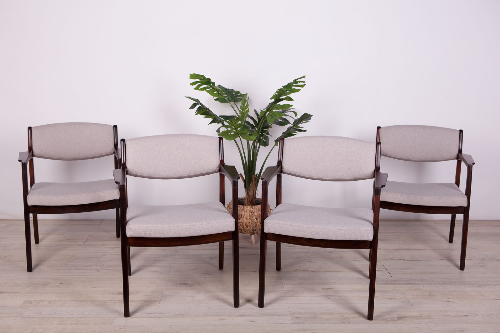 Rosewood Armchairs By Erik Buch For ørum Møbelfabrik, 1960s, Set Of 4