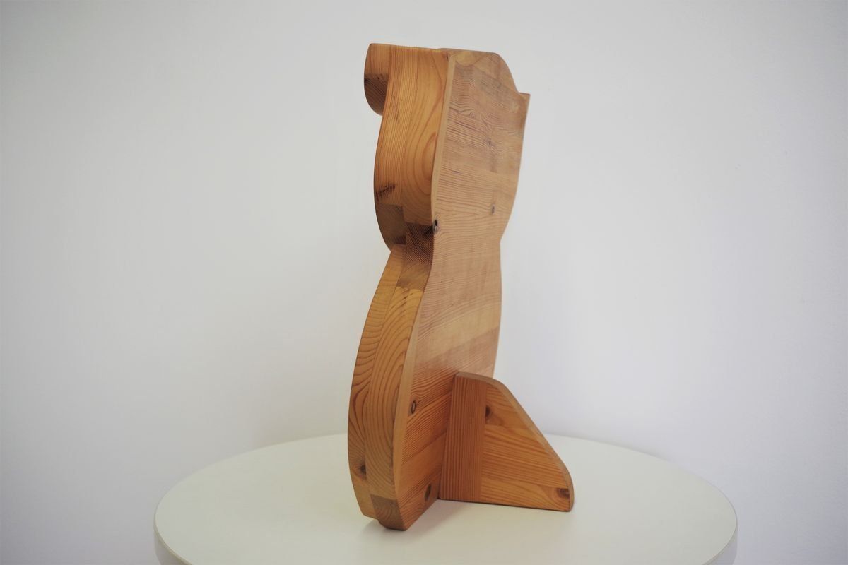Carved Wooden Owl, 1980s photo buy