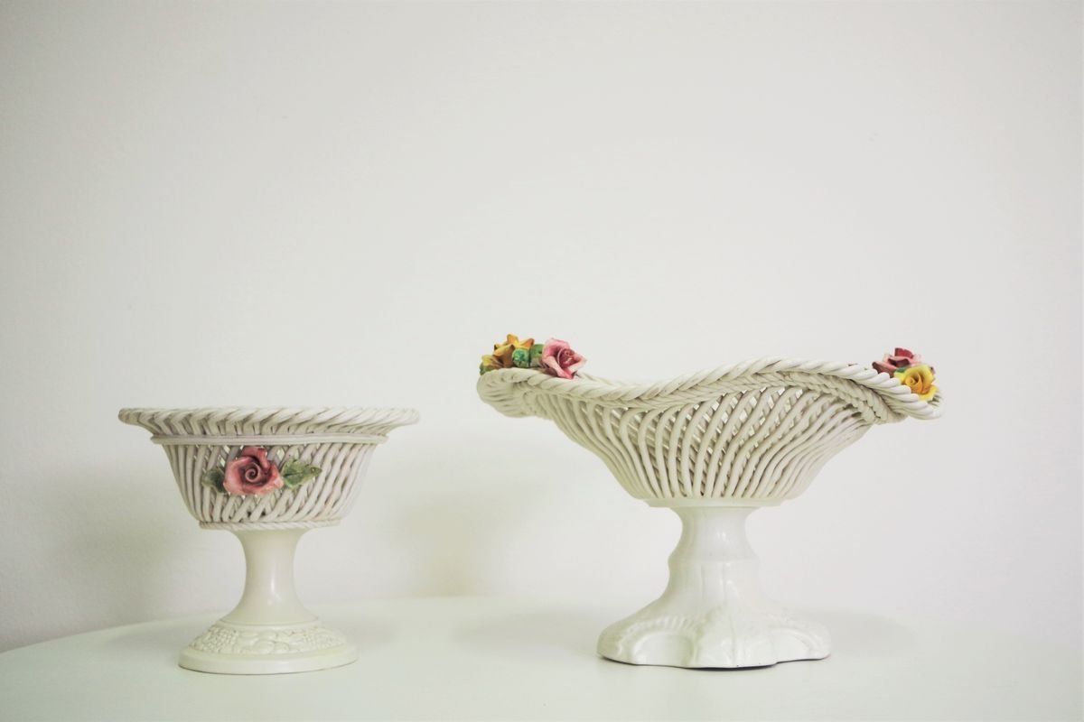 Ceramic Centerpiece Bowl, 1960s, Set Of 2