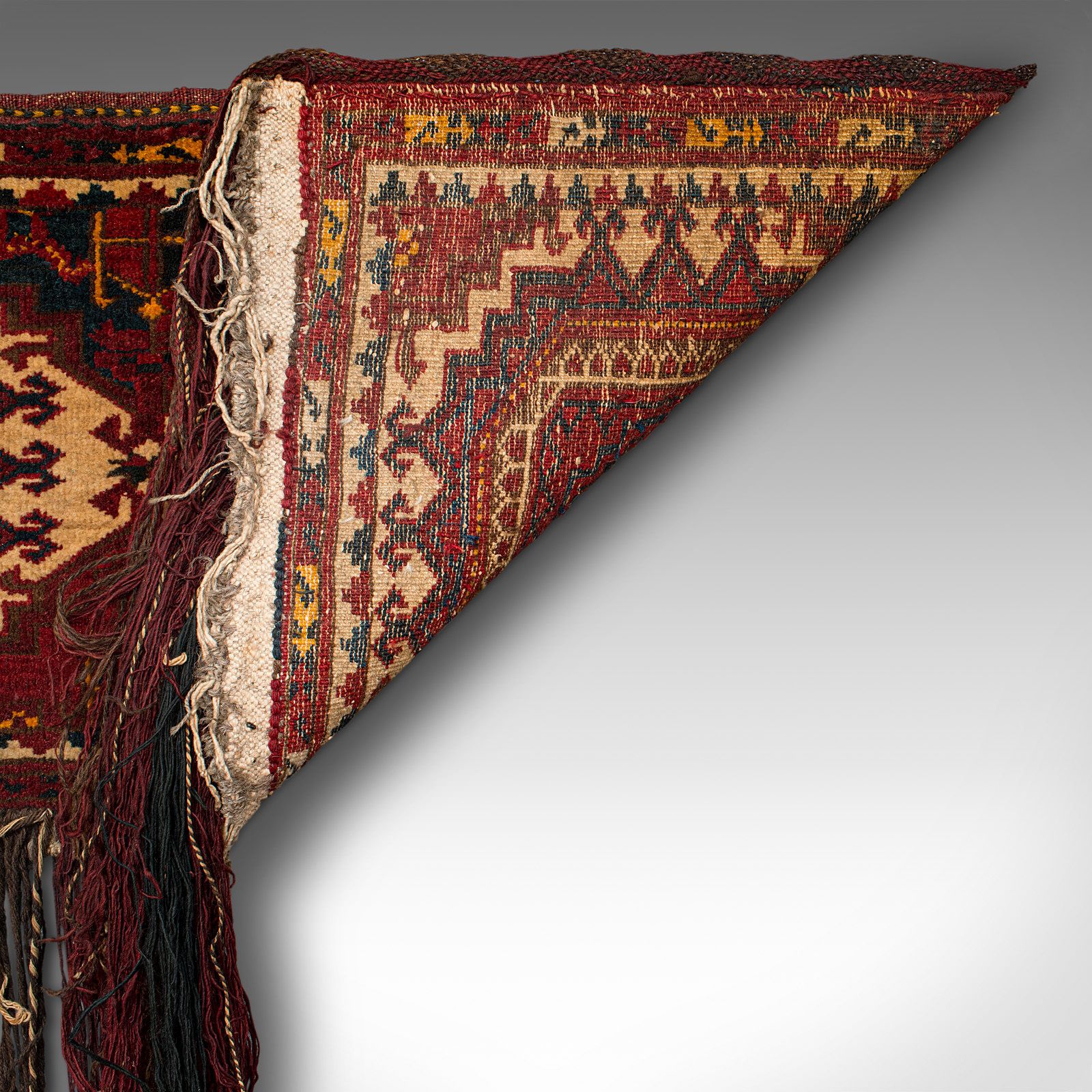 photo for sale Antique Tekke Torba, Caucasian, Woven, Tent Bag, Decorative Wall Covering, 1900