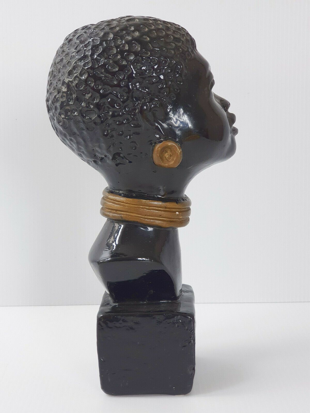 African Bust 1950 Vintage Rockabilly In Plaster 50s 50's Zazou 1950s photo for sale