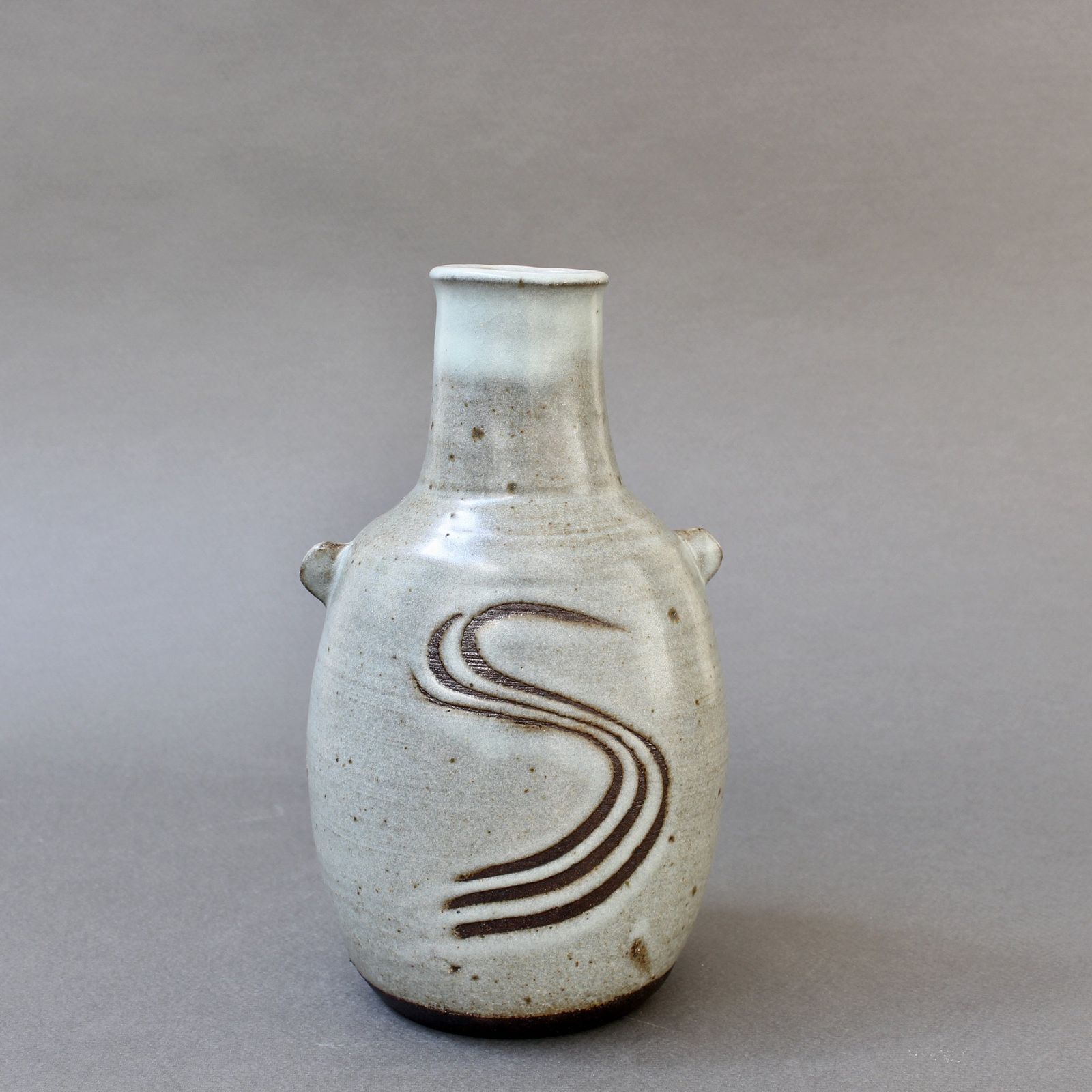 Japanese Style Ceramic Vase With Lugs By Janet Leach (1981) photo furniture