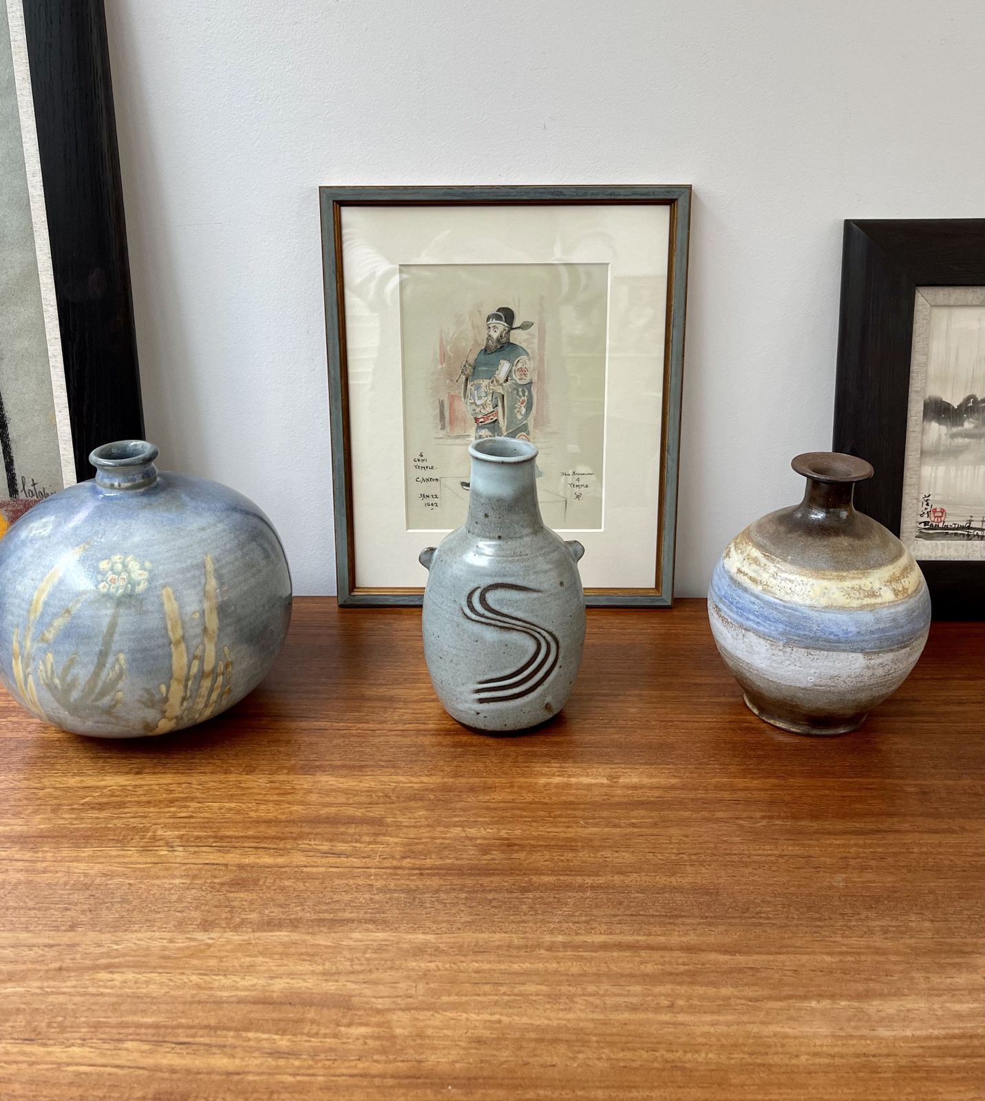 Japanese Style Ceramic Vase With Lugs By Janet Leach (1981) photo for sale