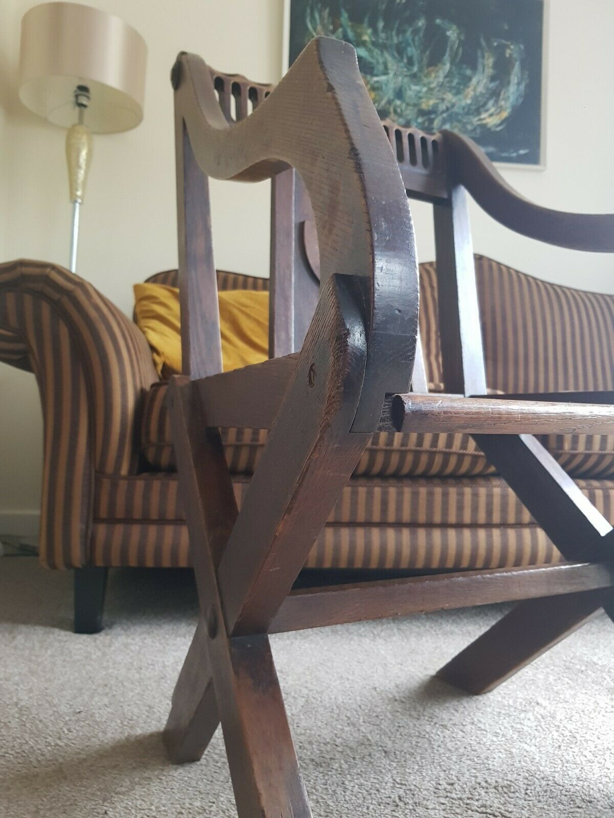 A Pugin Glastonbury Antique Armchair For Grace Dieu Manor House photo buy