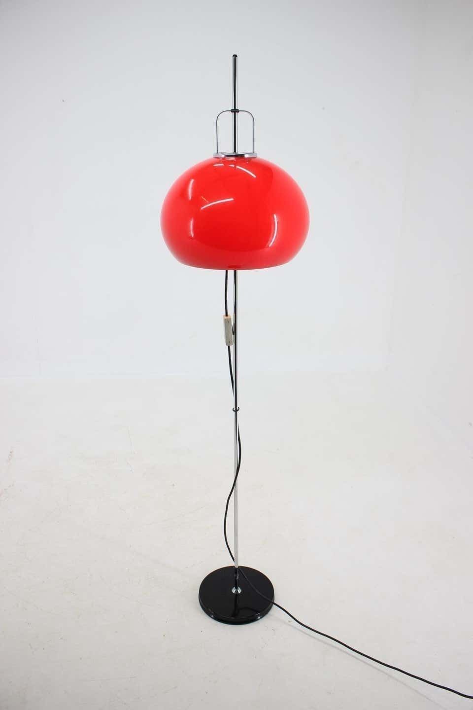 Midcentury Design Floor Lamp Meblo, By Harvey Guzzini, 1970s photo for sale