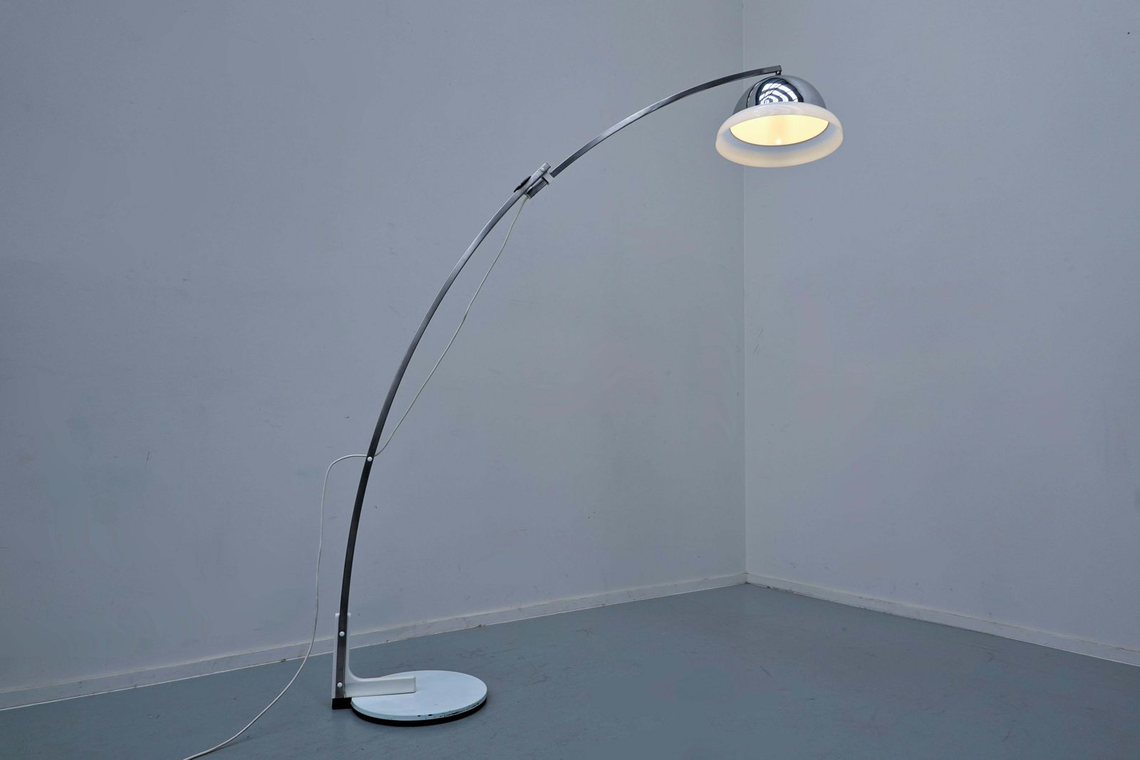 Italian Adjustable Arc Floor Lamp By Goffredo Reggiani, 1960s photo buy