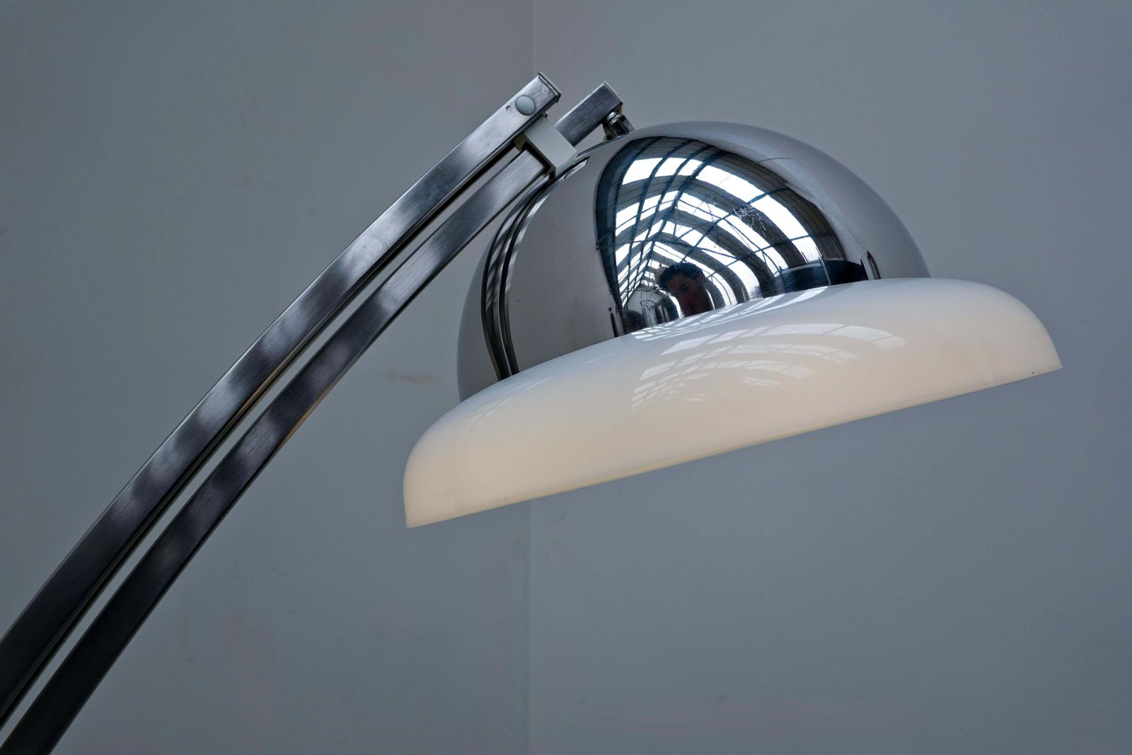 photo vinterior Italian Adjustable Arc Floor Lamp By Goffredo Reggiani, 1960s