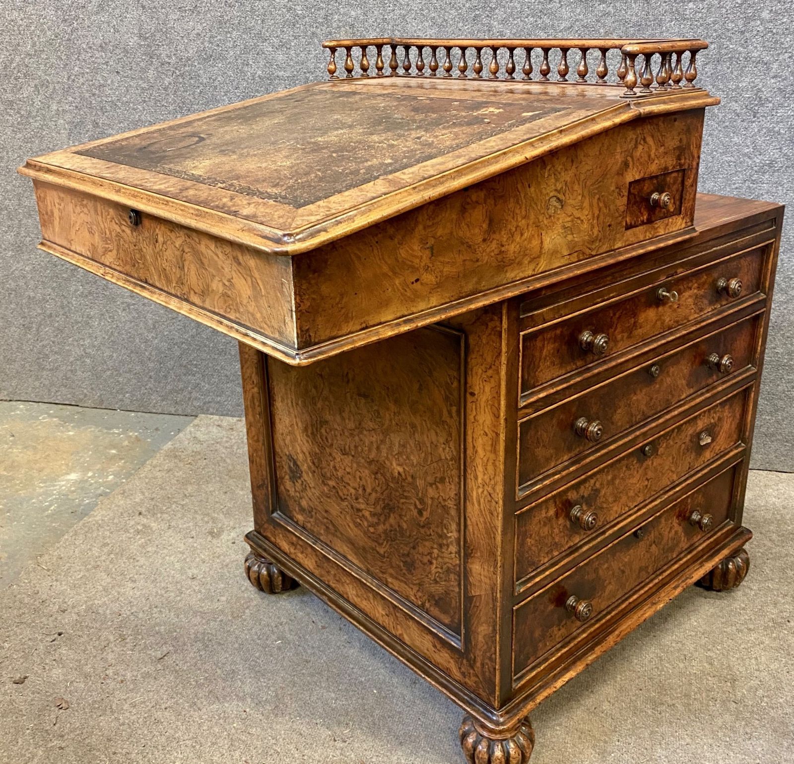 Untouched Gillows Designed Davenport Retailed By James Winter & Son photo vintage
