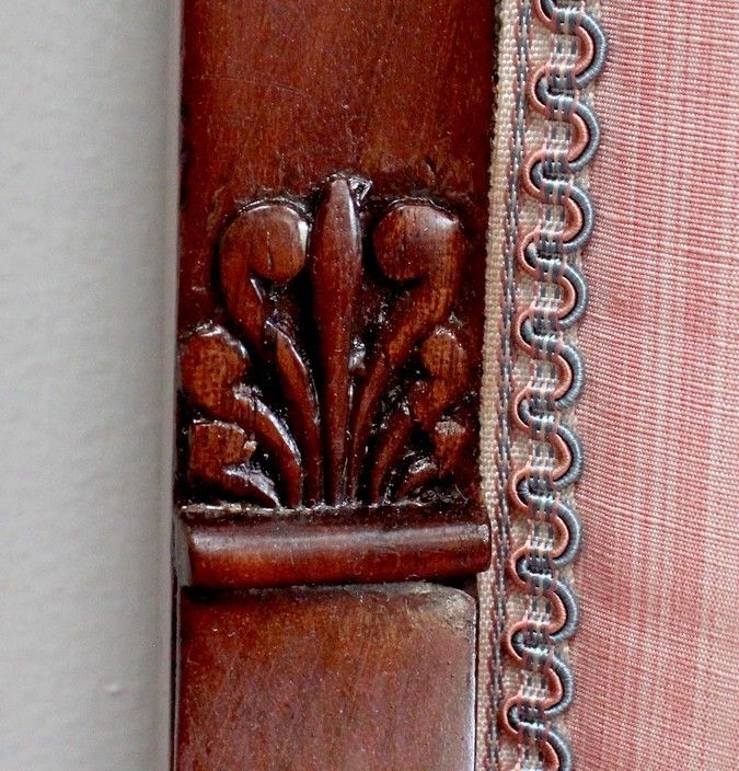 Furniture Pair Of Mahogany Armchairs, Consulate Period Early, 19th Century photo