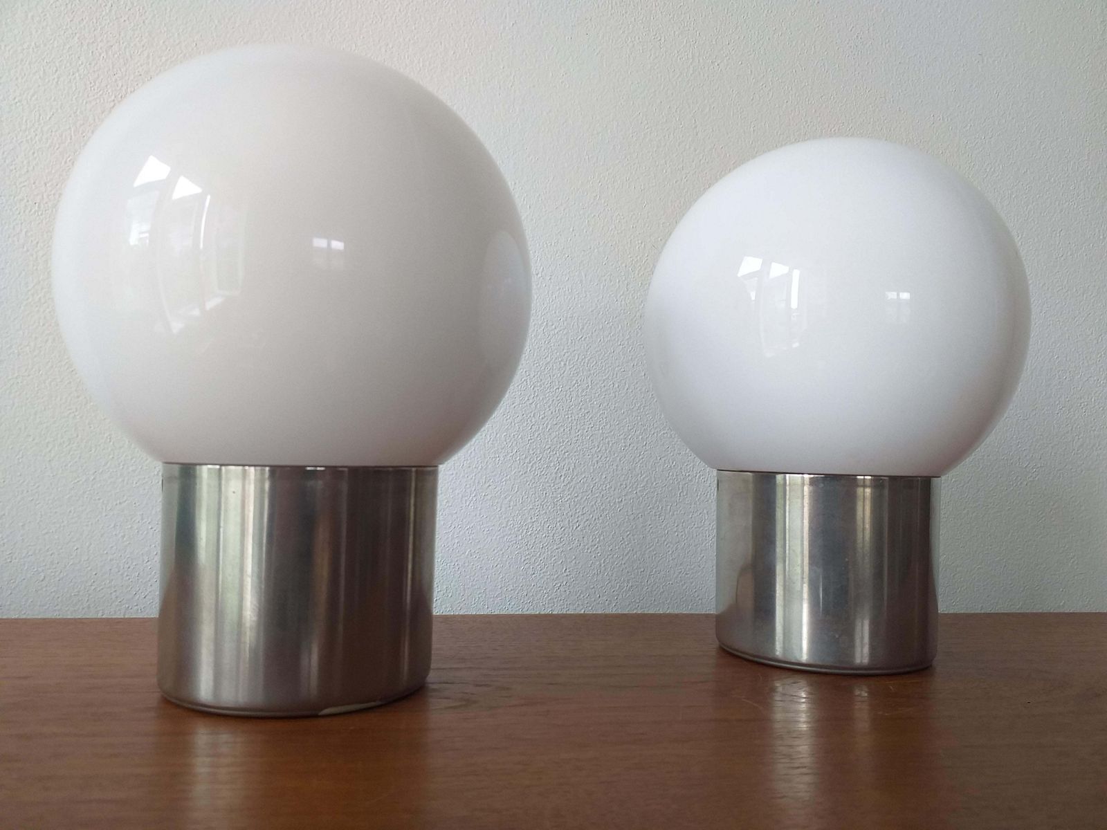 Pair Of Midcentury Table Lamps Kamenicky Senov, 1970s. photo for sale