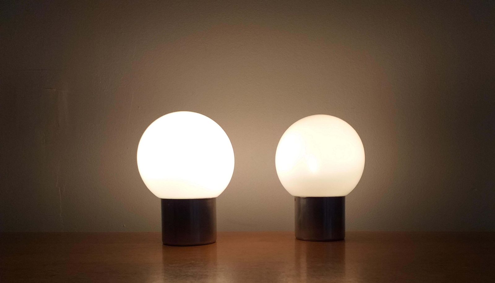 503.0 Pair Of Midcentury Table Lamps Kamenicky Senov, 1970s. photo