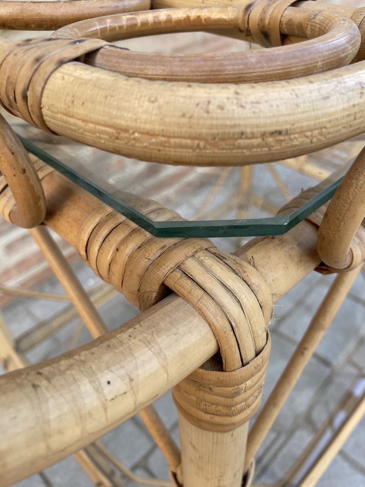 Mid Century Modern Bamboo Tea Cart, Serving Trolley Garden Furniture photo Garden Furniture