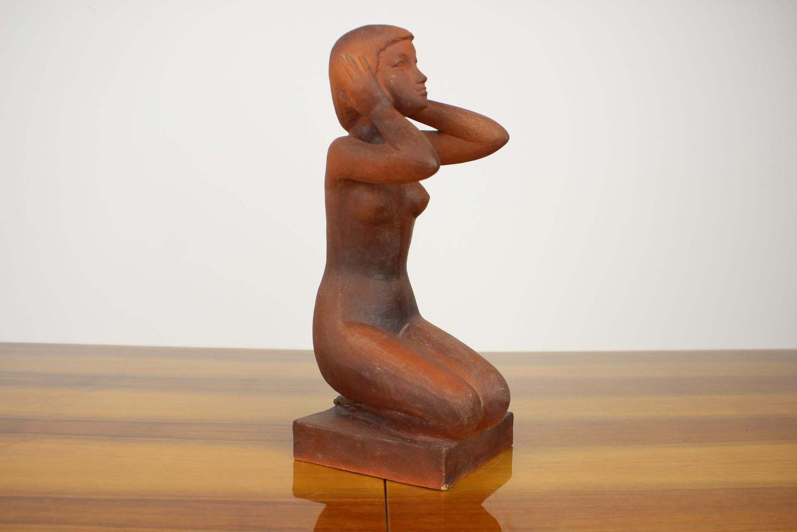 Mid Century Sculpture Of Nude Sitting Women Designed By Jitka Forejtová, 1960s.