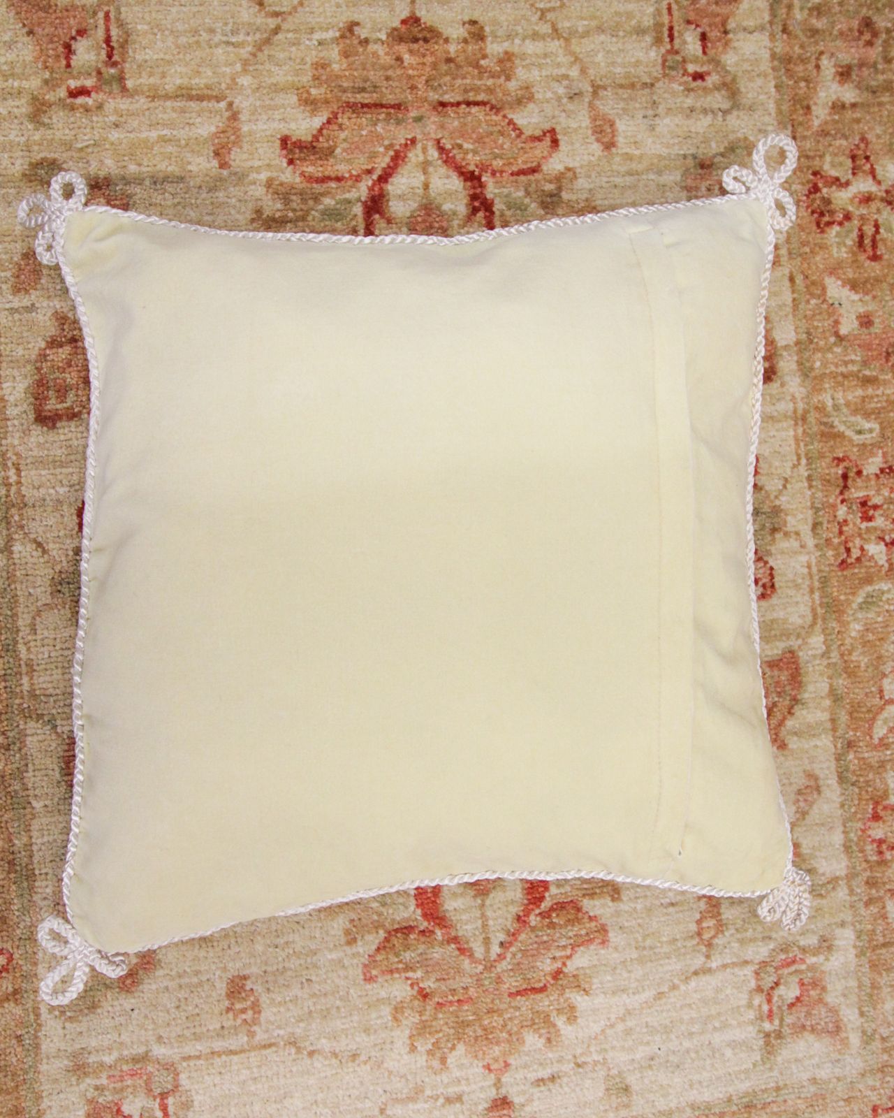 Vintage Floral French Needlepoint Cushion Cover, Scatter Pillow Case photo buy