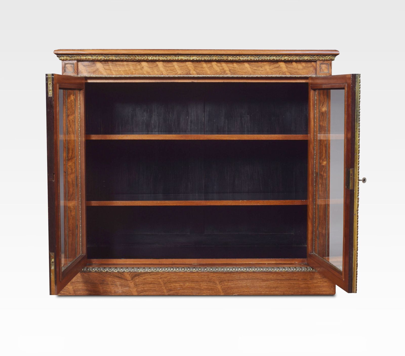 Rosewood Two Door Bookcase By Holland And Sons photo furniture
