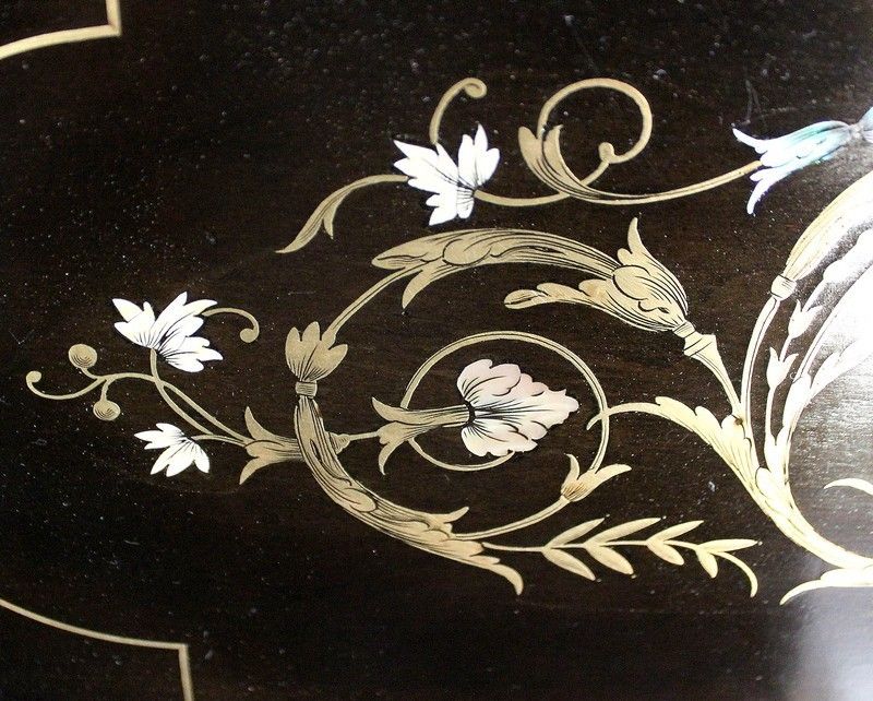 photo vinterior Small Sloping Desk In Blackened Pear, Napoleon III Period Early 19th Century
