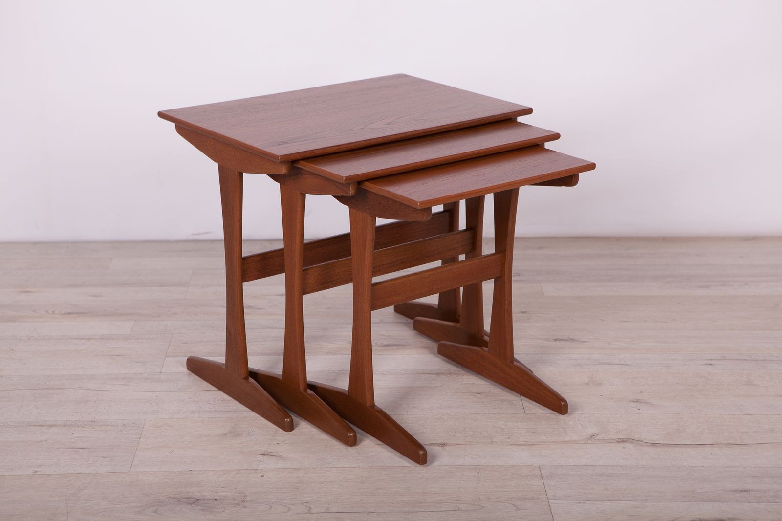 Danish Teak Nesting Tables, 1960s, Set Of 3 photo for sale