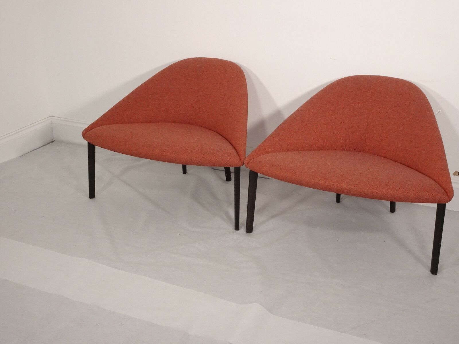 Immaculate Pair Of Arper Colina 4 Legged Lounge Chairs In Camira Fabric photo 1680.0