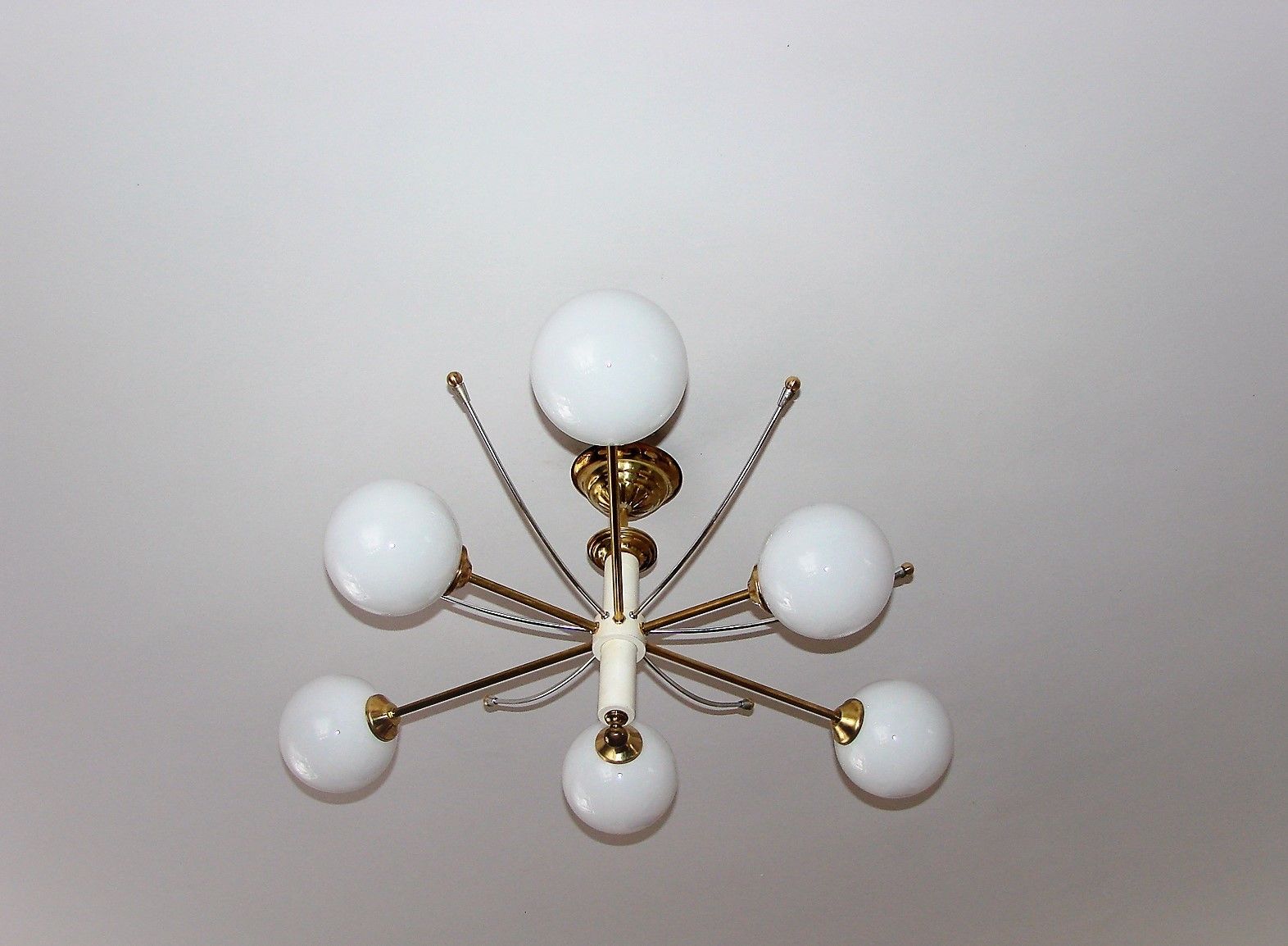 Stilnovo Style Chandelier, 1960s photo vintage