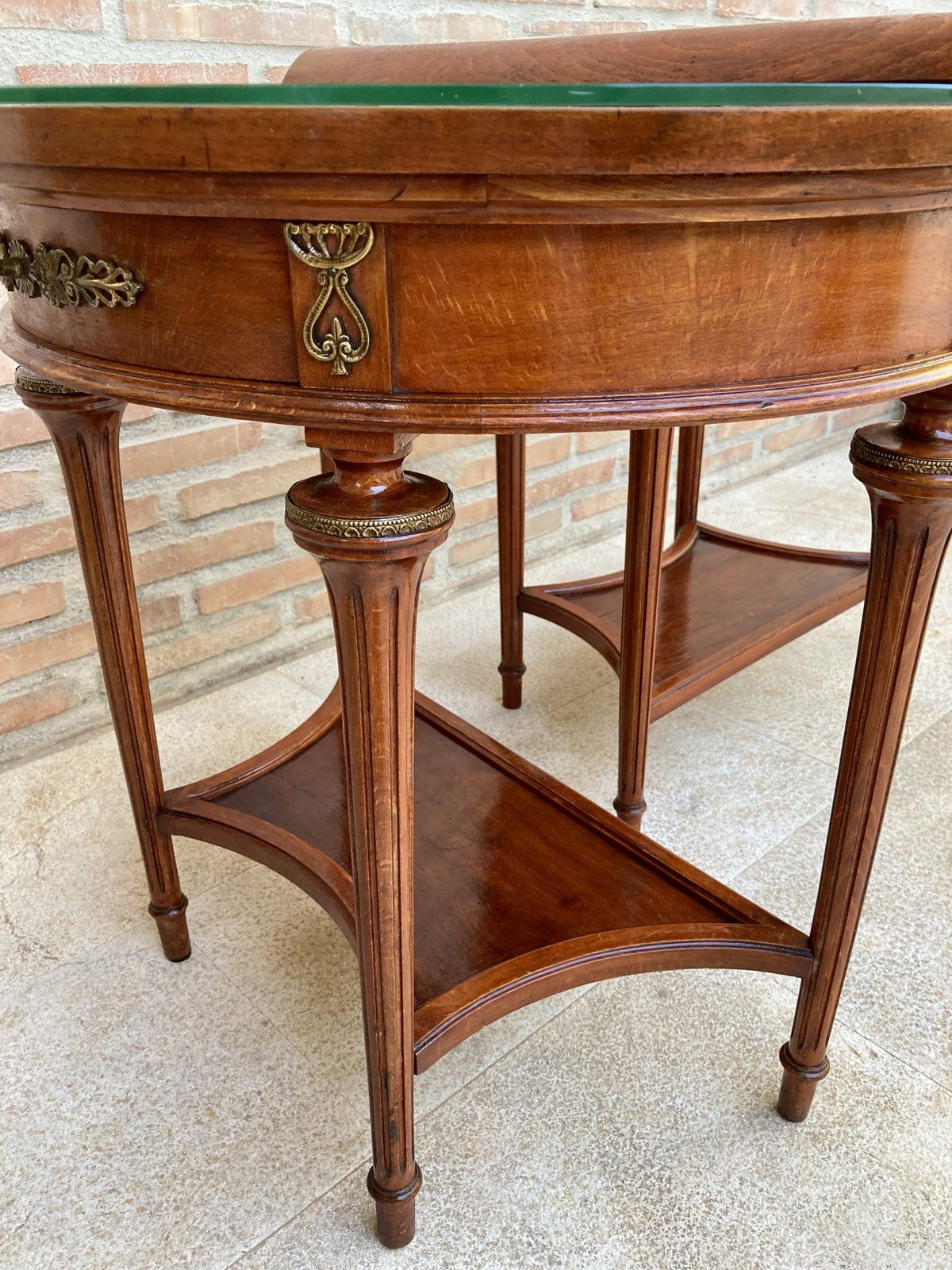 Pair Of Empire Style Mahogany Wood Nightstands, 1930s photo Furniture