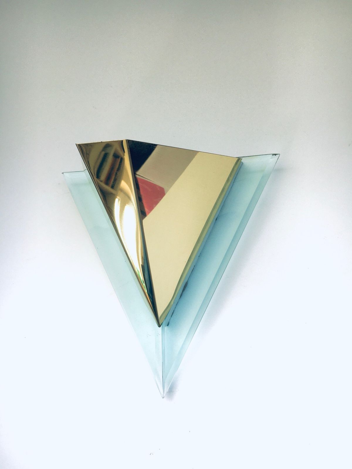 Postmodern Design Triangular Wall Lamp By Landia, Germany 1990s photo for sale