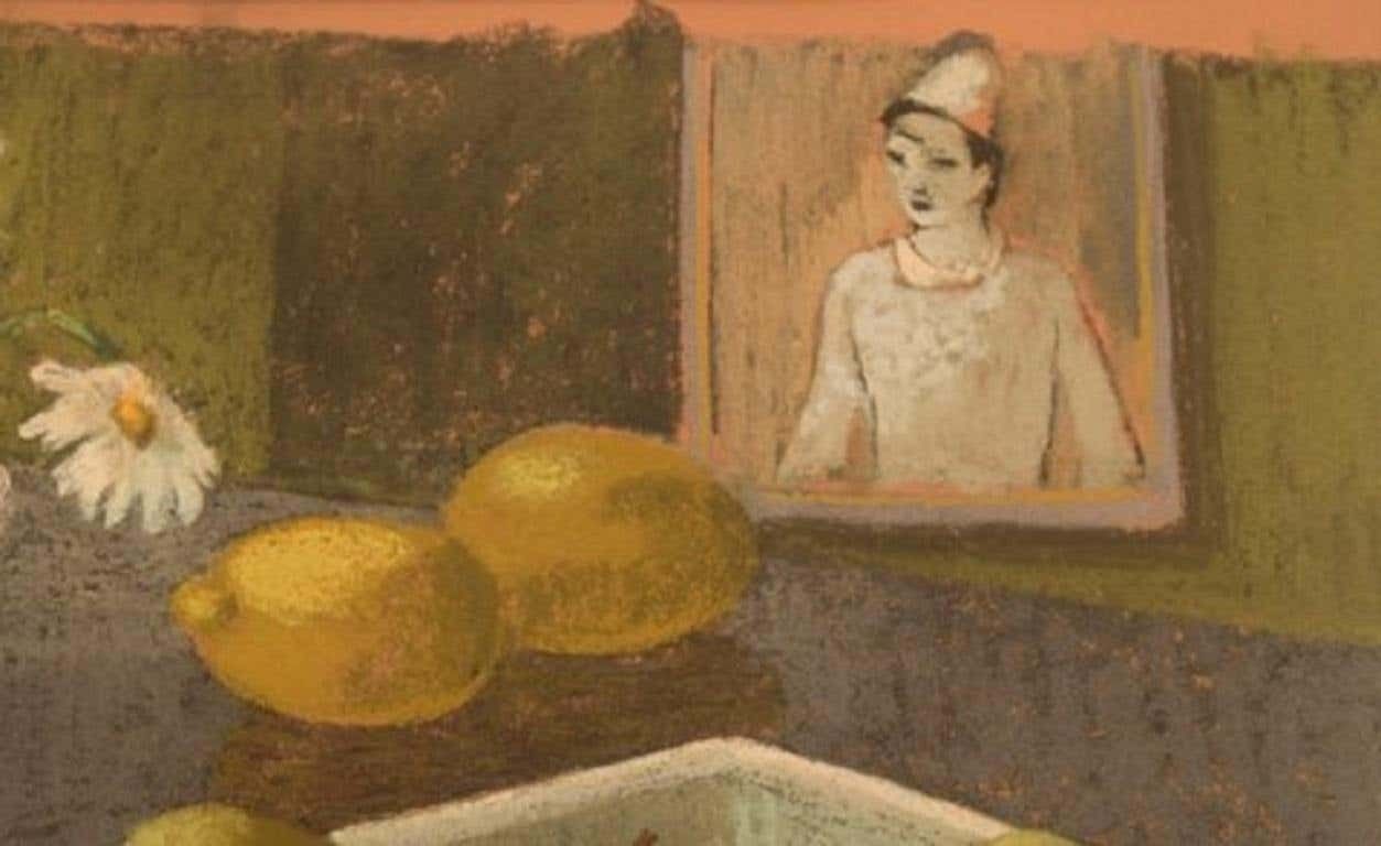 Bengt Carlberg, Sweden, Pastel On Paper, Modernist Still Life photo for sale