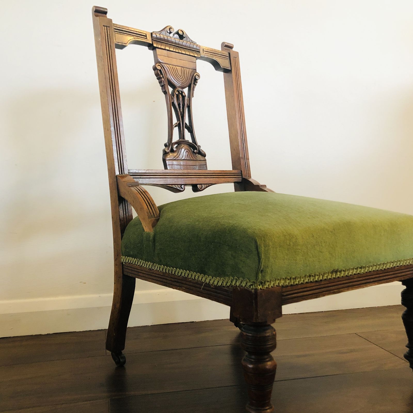 Antique 19th Century, Aesthetics Movement Bedroom Chair photo for sale