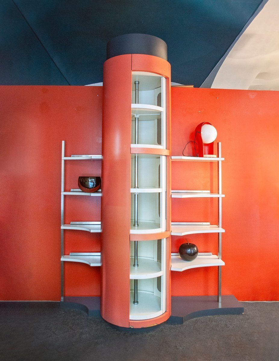 Formica Wood Bookcase By Luigi And Renato Manzoni, Italy, 1958 photo furniture