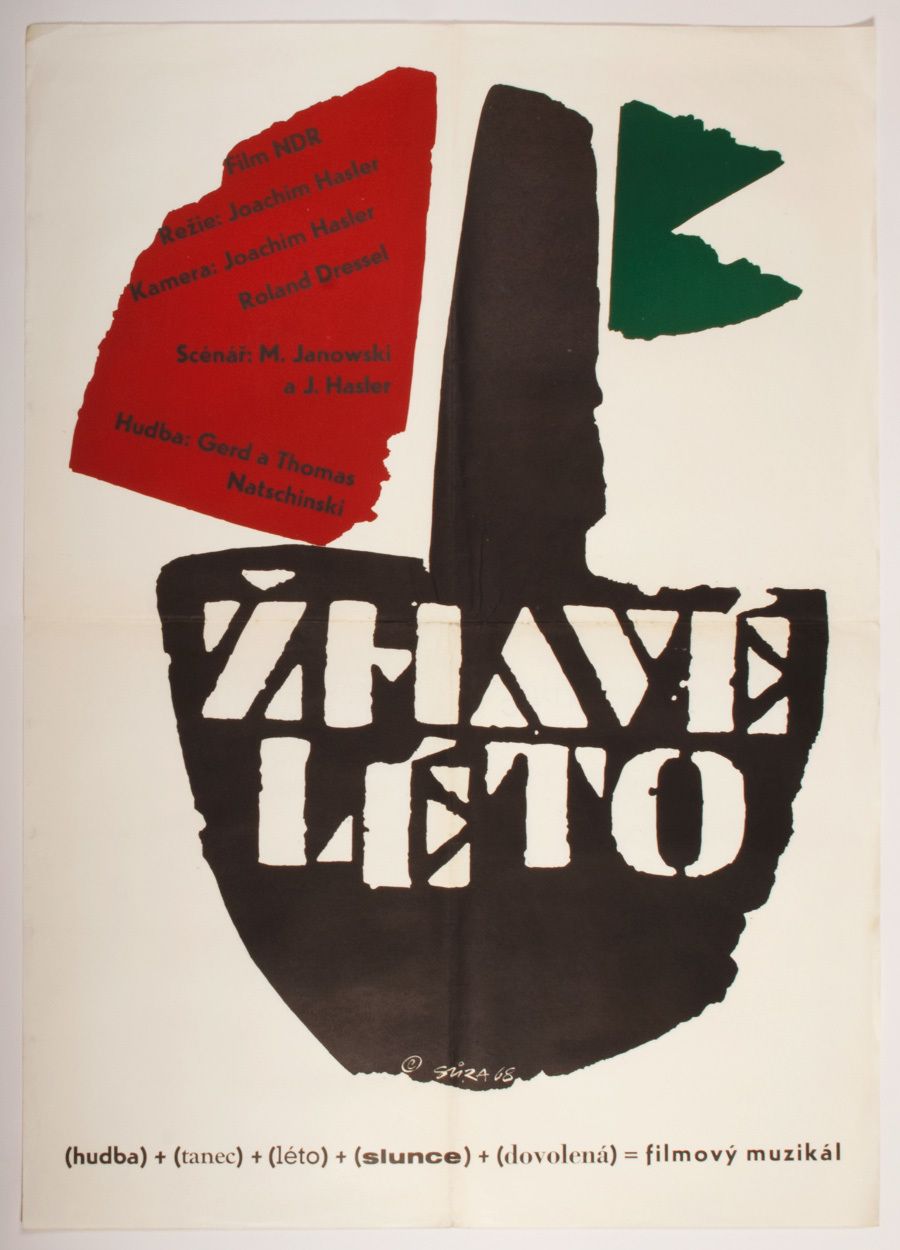 Movie Poster, Hot Summer, Jaroslav Sůra, 1968
