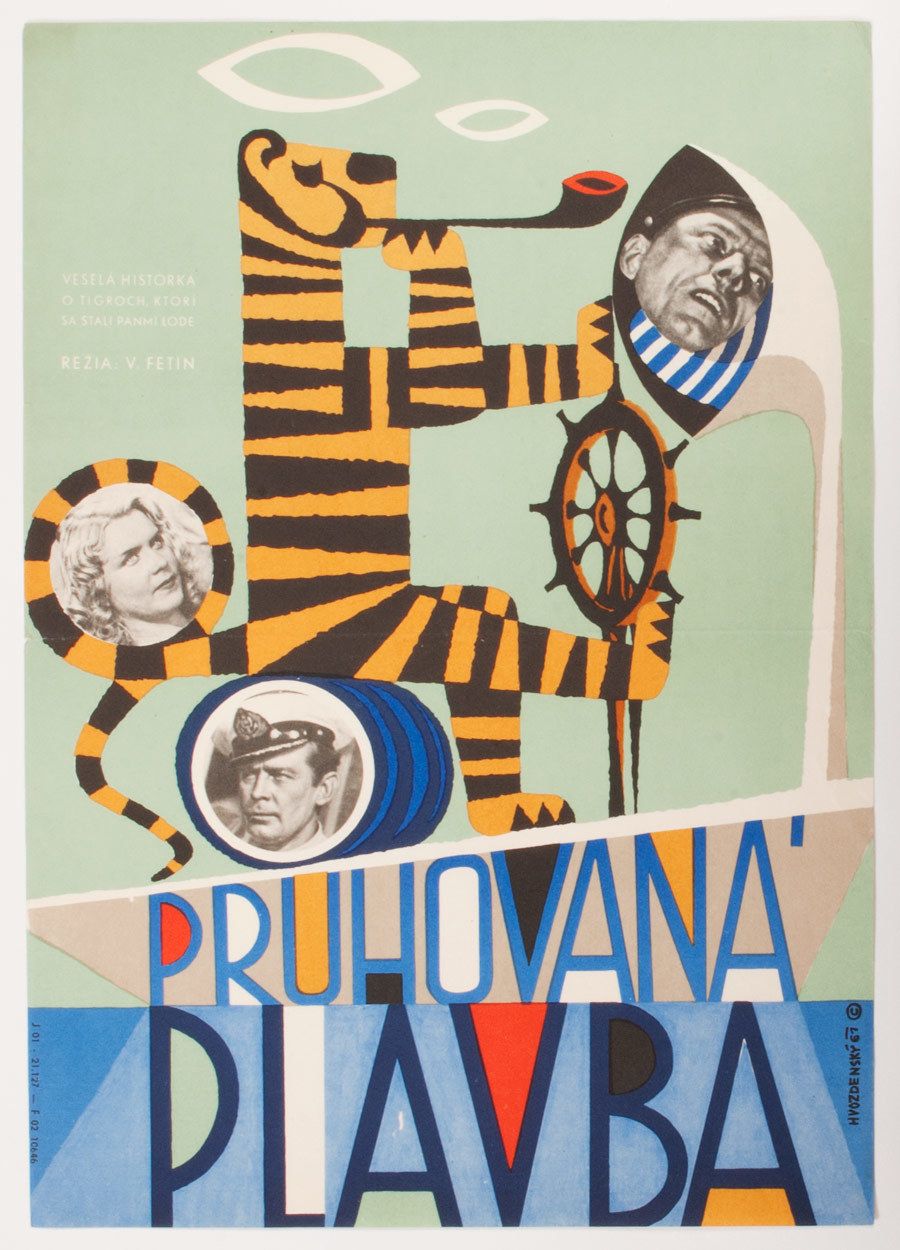 Movie Poster, Striped Trip, Josef Hvozdenský, 1961