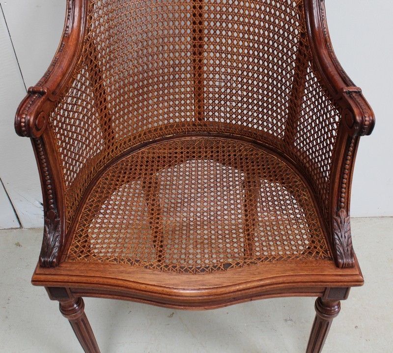 7313.0 Suite Of Mahogany Armchairs, Louis XVI Style Early 20th Century photo