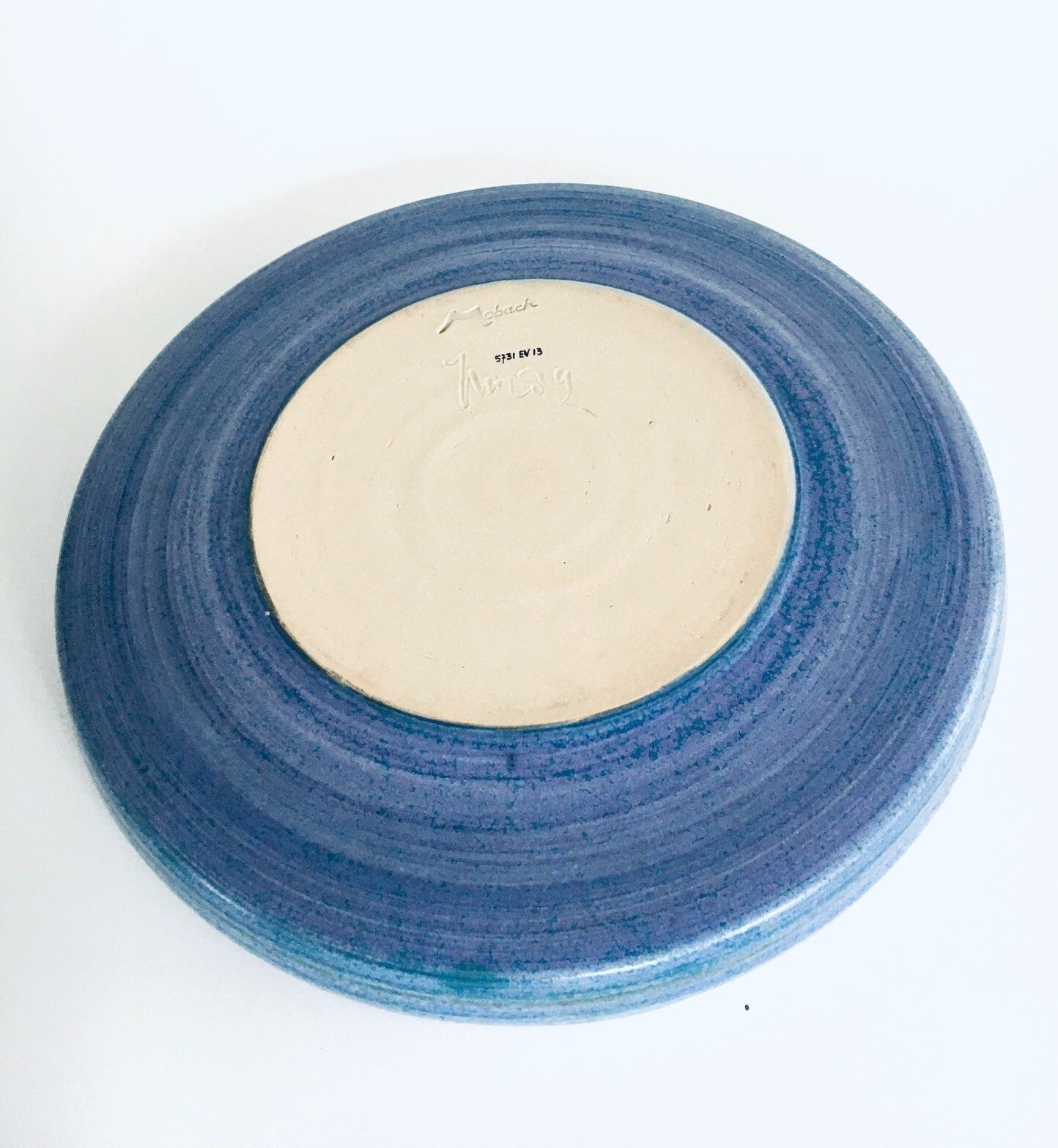 Studio Art Pottery Groot Bord/Schaal Van Mobach, Nederland Jaren 1990 photo buy