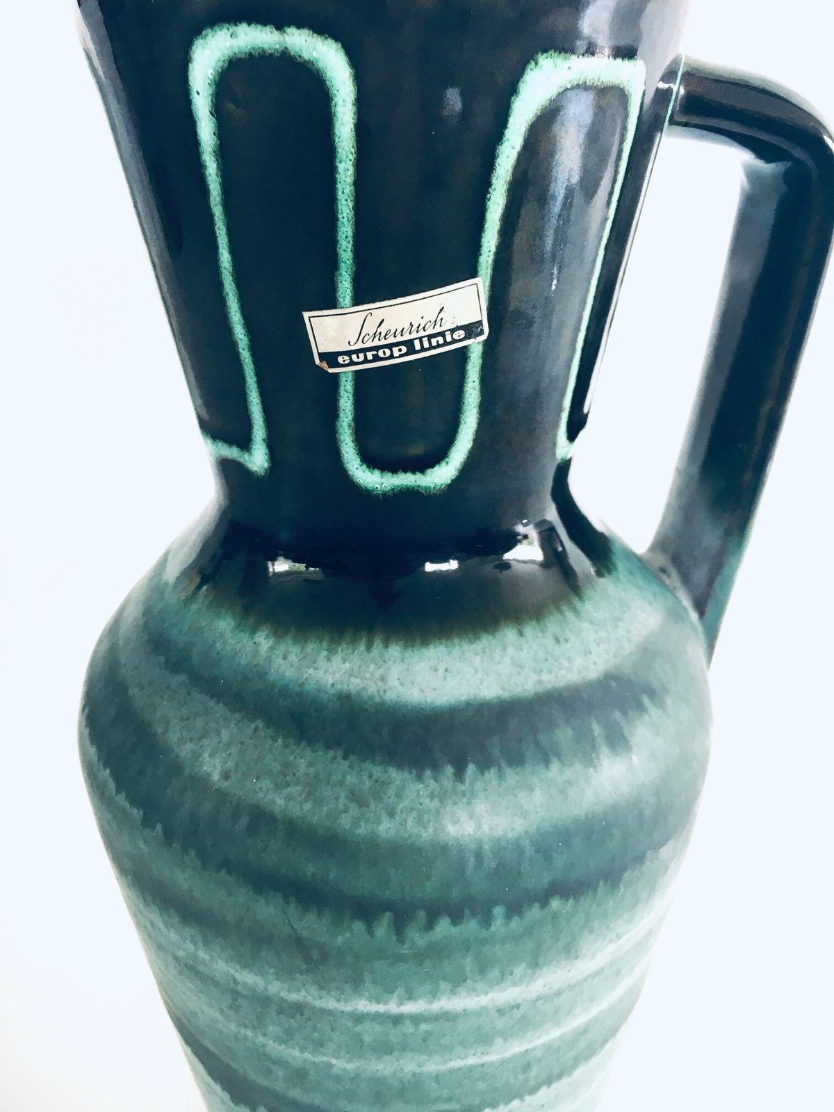 photo furniture Midcentury Modern Studio Pottery Vase Set By Scheurich, West Germany 1960s