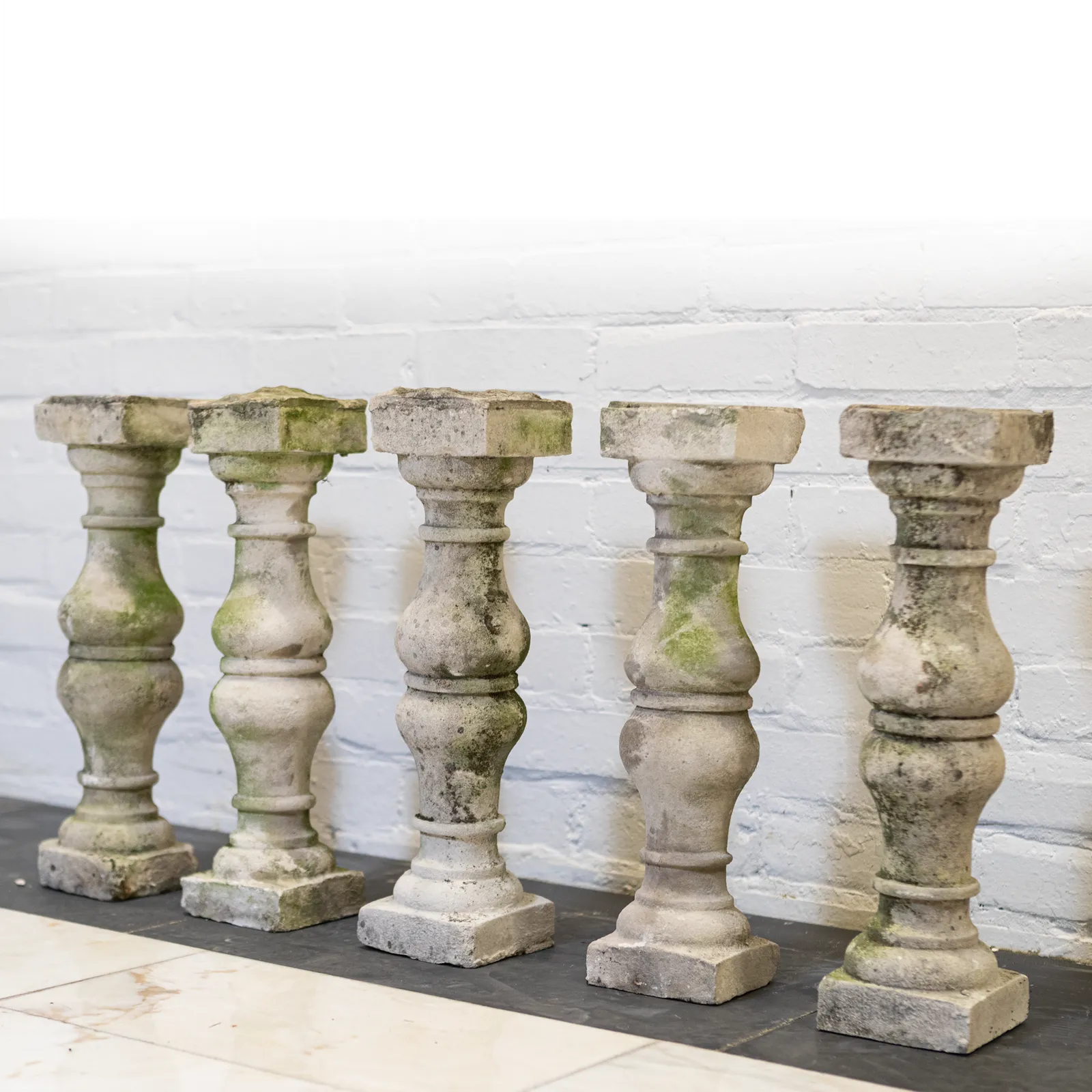 Antique Portland Stone Balustrades (Set Of 24+) photo Garden Decor