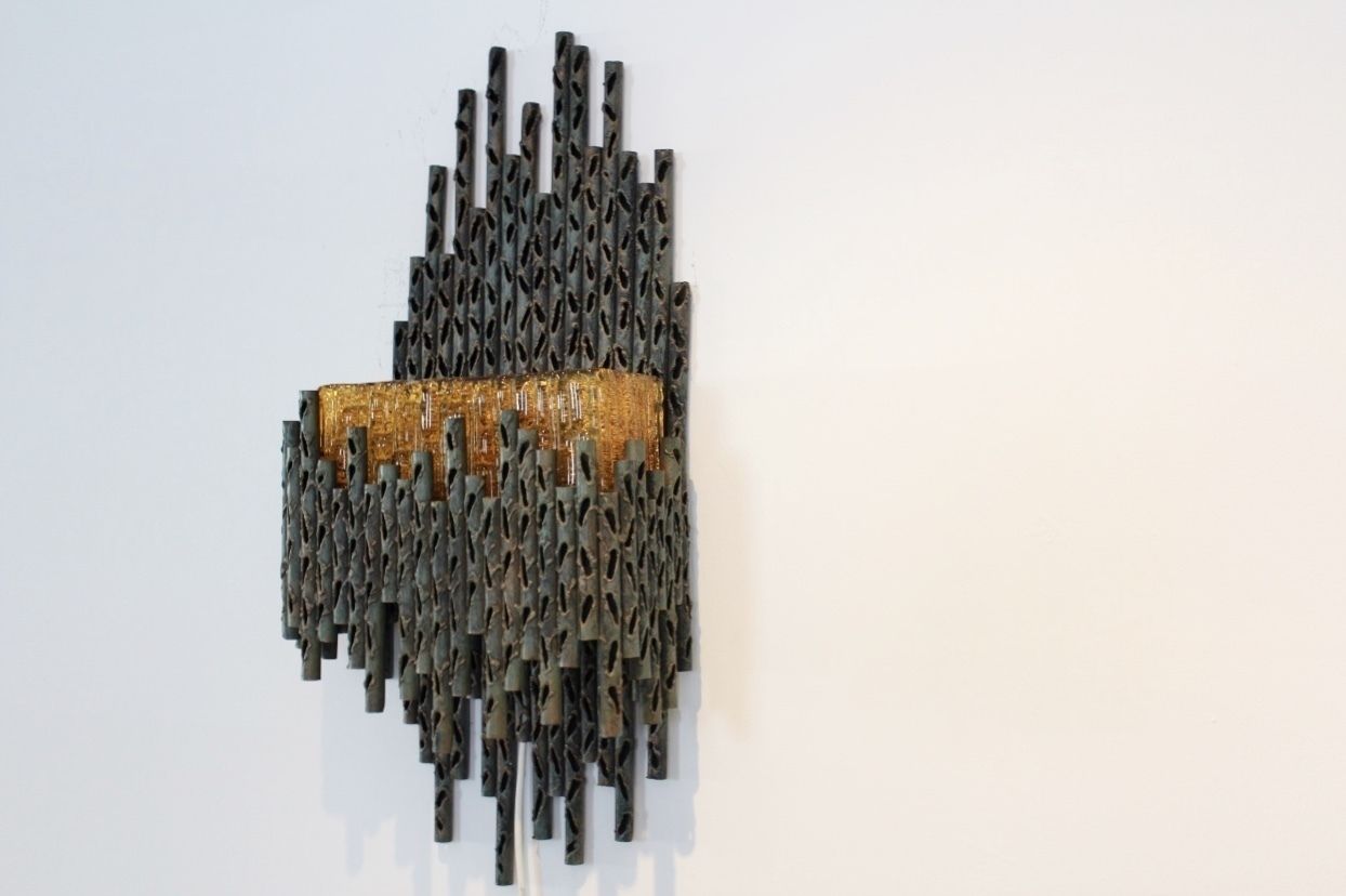 Brutalist Sculptural Wall Lamp By Marcello Fantoni photo 2184.0