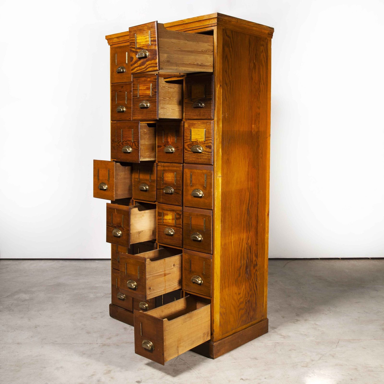 2334.0 1940s Tall Chest Of Drawers – Bank Of Drawers – Twenty Eight Drawers photo