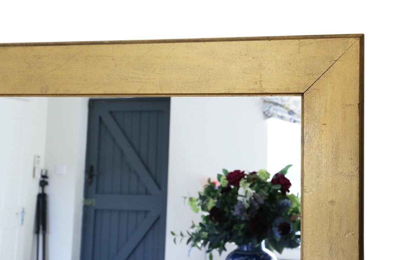 Very Large Gilt Late 19th Century Gilt Wood Overmantle Or Wall Mirror photo for sale
