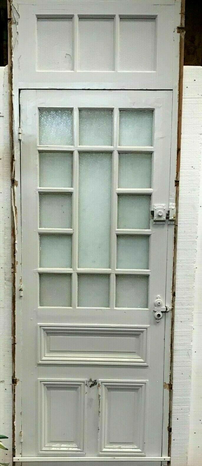 Service Door With Small Panes And Glazed Transom 20th Century photo furniture