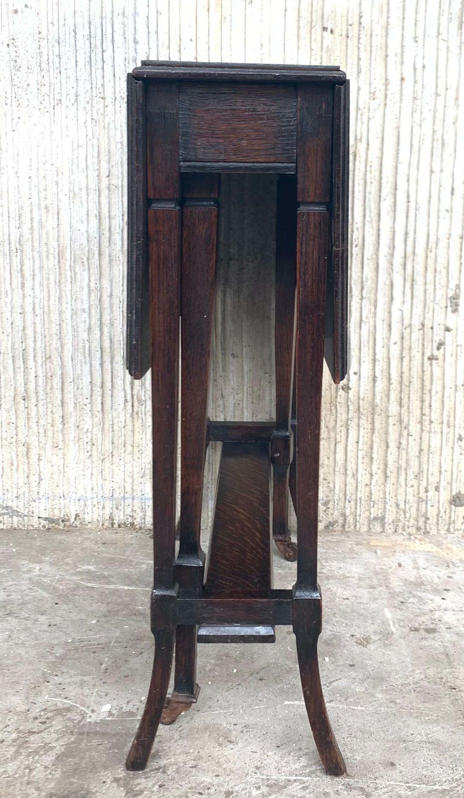 19th Victorian Small Salesman Sample Gateleg Folding Side Table photo for sale