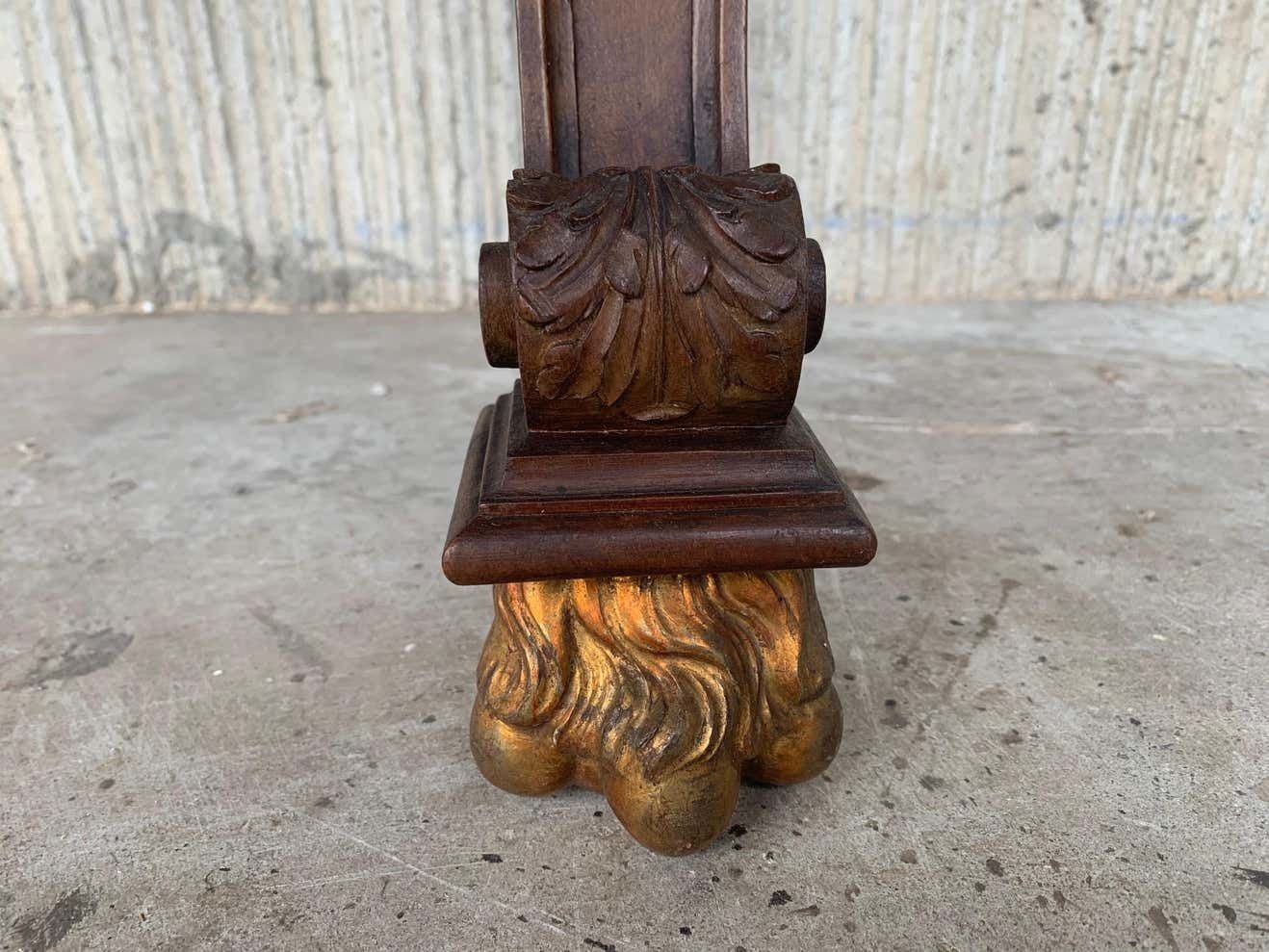 photo vinterior Cabinet sur piédestal italien du XXe siècle, bargueño baroque avec incrustations et montures