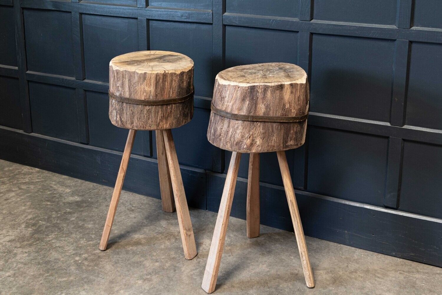 Primitive Chopping Block End Tables photo furniture