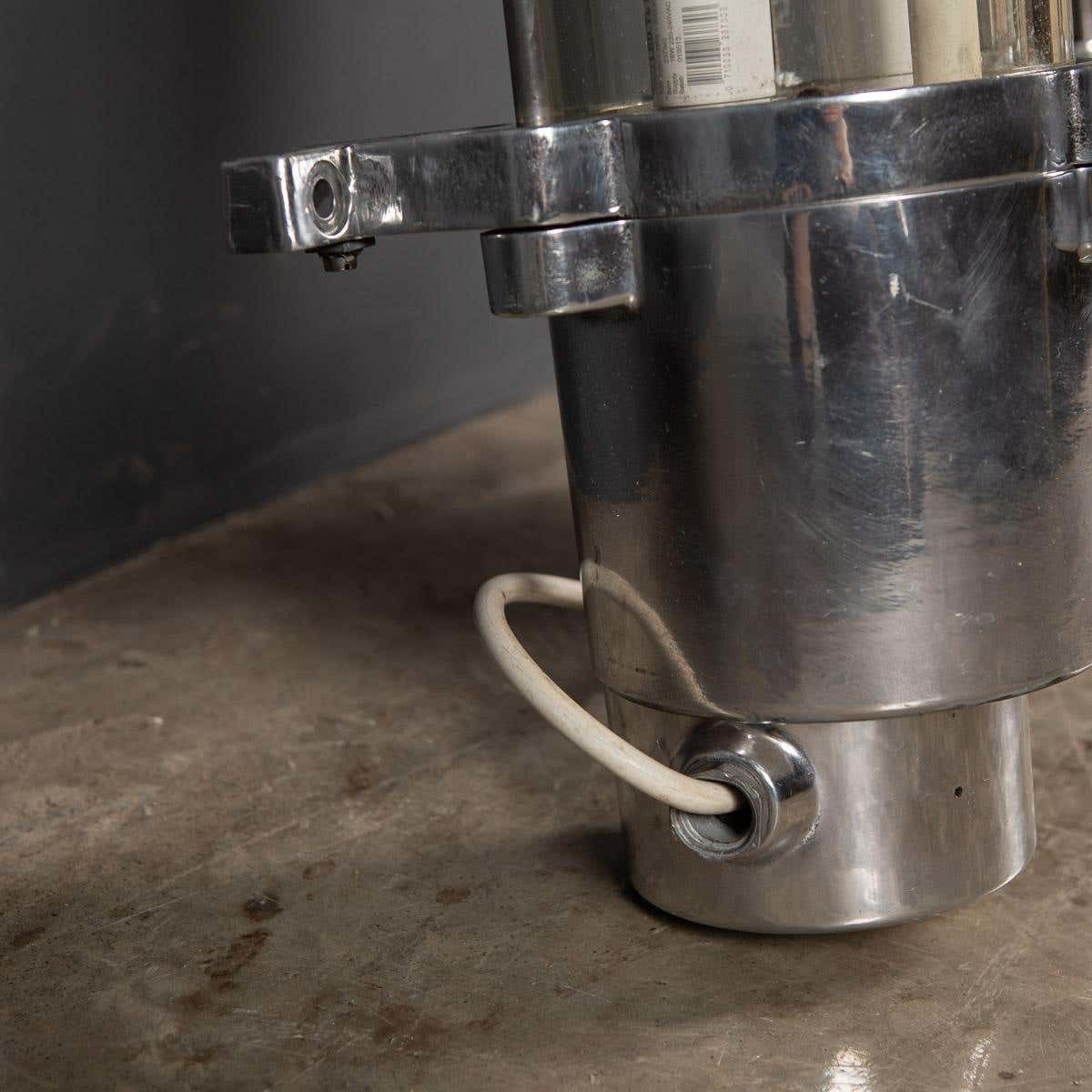 photo buy 20th Century Polished Aluminium & Steel Industrial Strip Lights