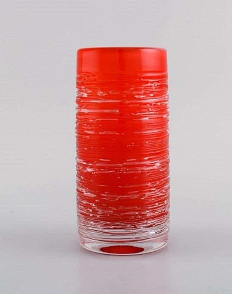 Bengt Edenfalk For Skruf, Four Vases In Mouth Blown Crystal Glass photo Home Decor