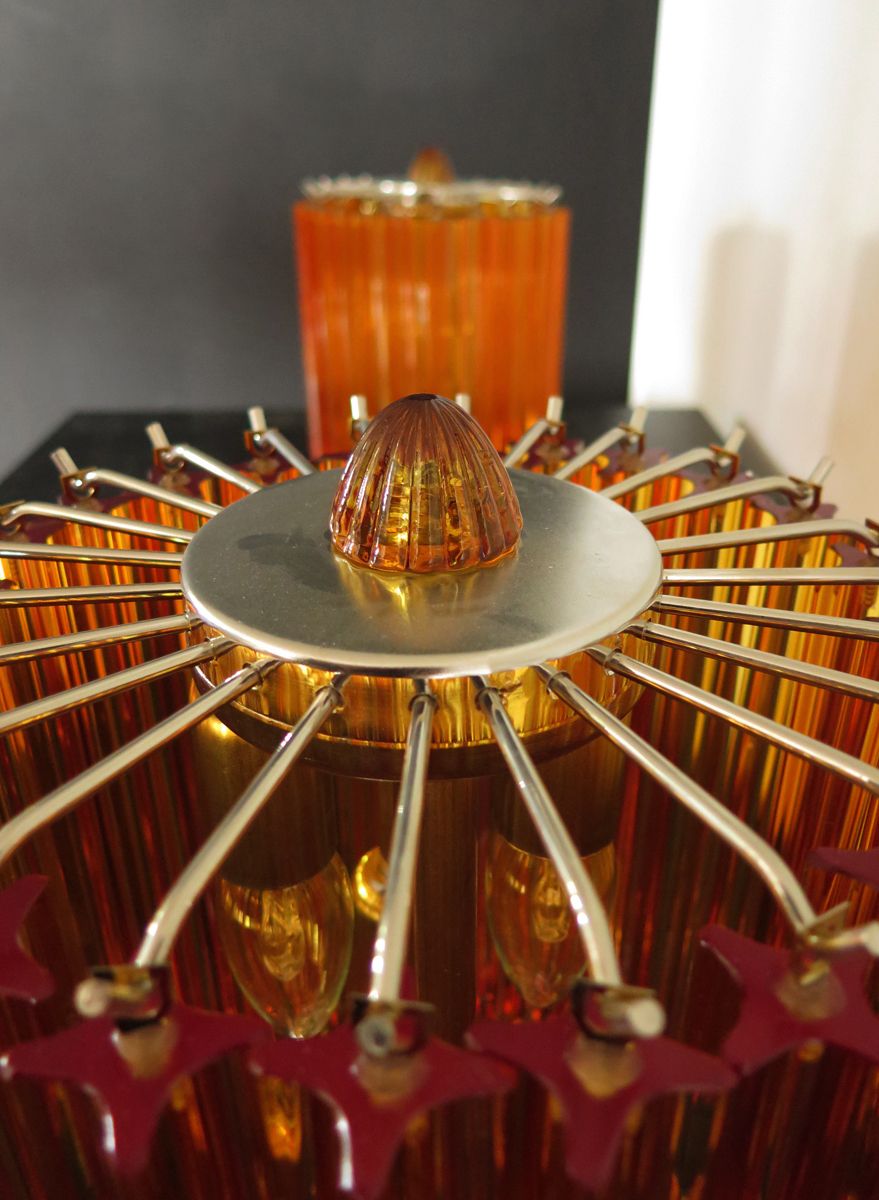 Amber Quadriedri Table Lamp Venini Style photo buy