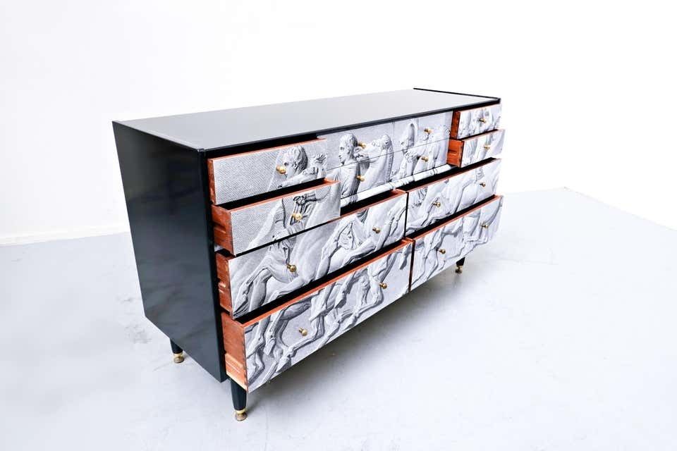 Mid Century Modern Italian Neo Classical Scene Chest Of Drawers photo buy