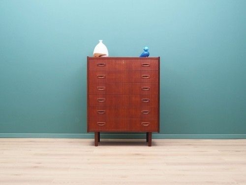 Teak Chest Of Drawers, Danish Design, 1970s, Made In Denmark photo furniture