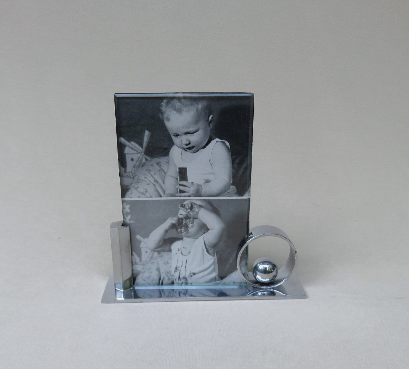 Vintage Art Deco French Chrome Picture Frames