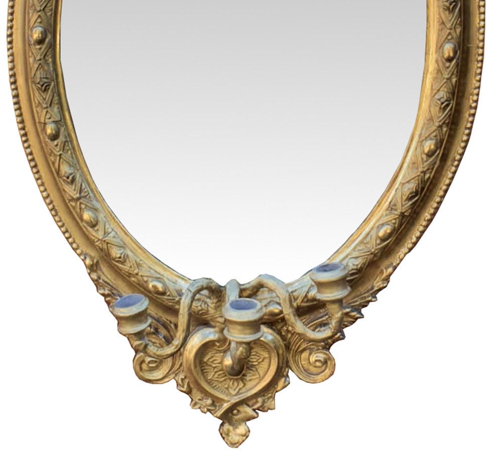 19th Century Gilt Girondole Mirror photo for sale